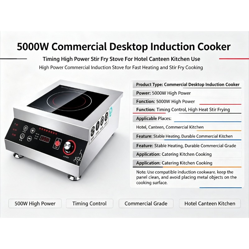 Commercial Kitchen Induction - Cuisinière à induction commerciale de 5000