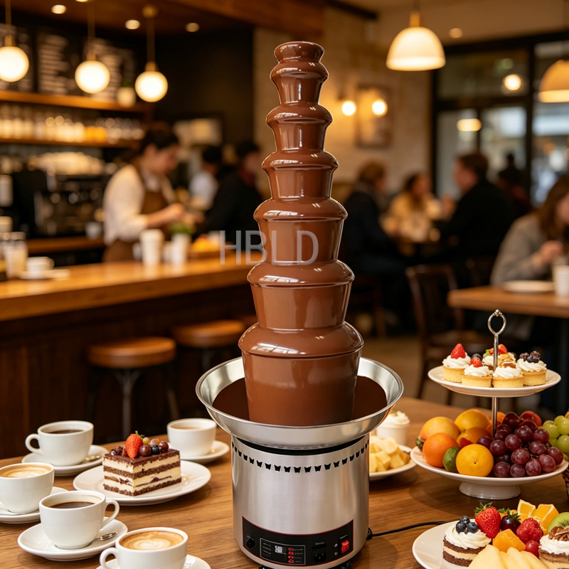 Chocolate Fountain Commercial - Mini Fontaine à Chocolat Électrique 4