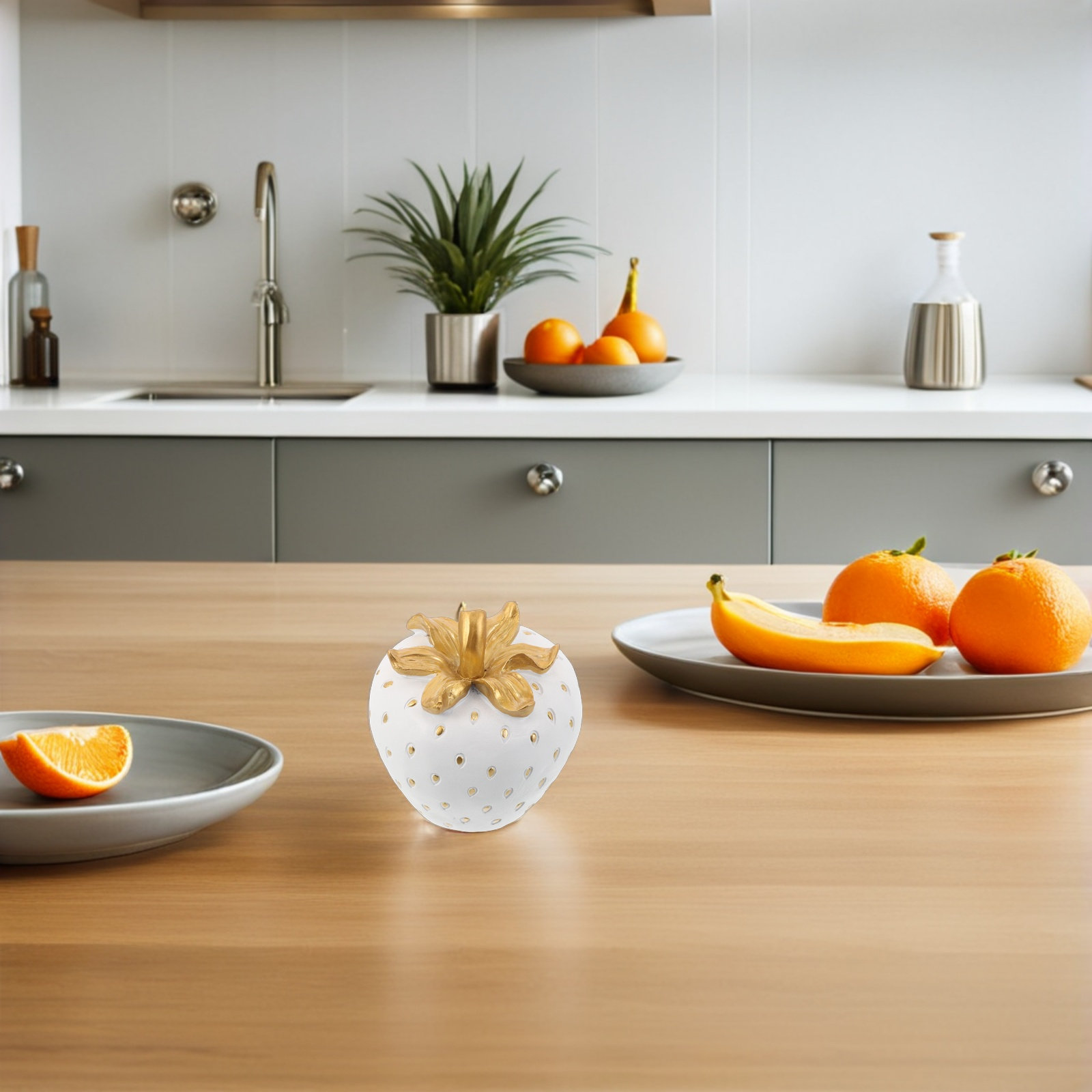 Commercial Kitchen Interior Design - Accessoires de fraises réalistes et éclatantes