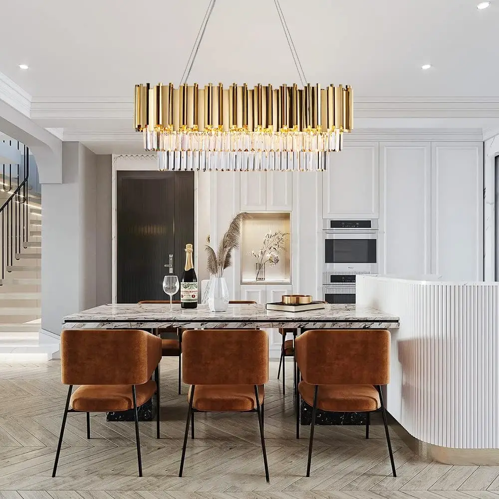 Lustre de luxe en cristal K9 d - Commercial Kitchen Island avis et prix