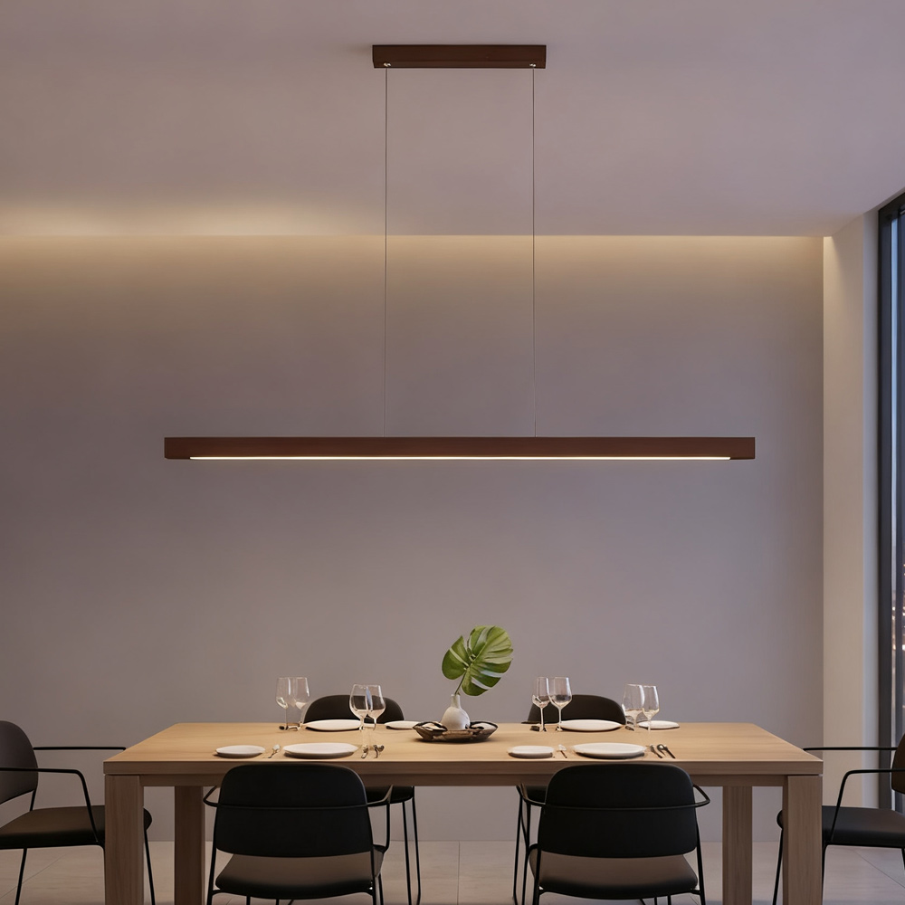 Luminaire suspendu LED en bois - Commercial Kitchen Island avis et prix