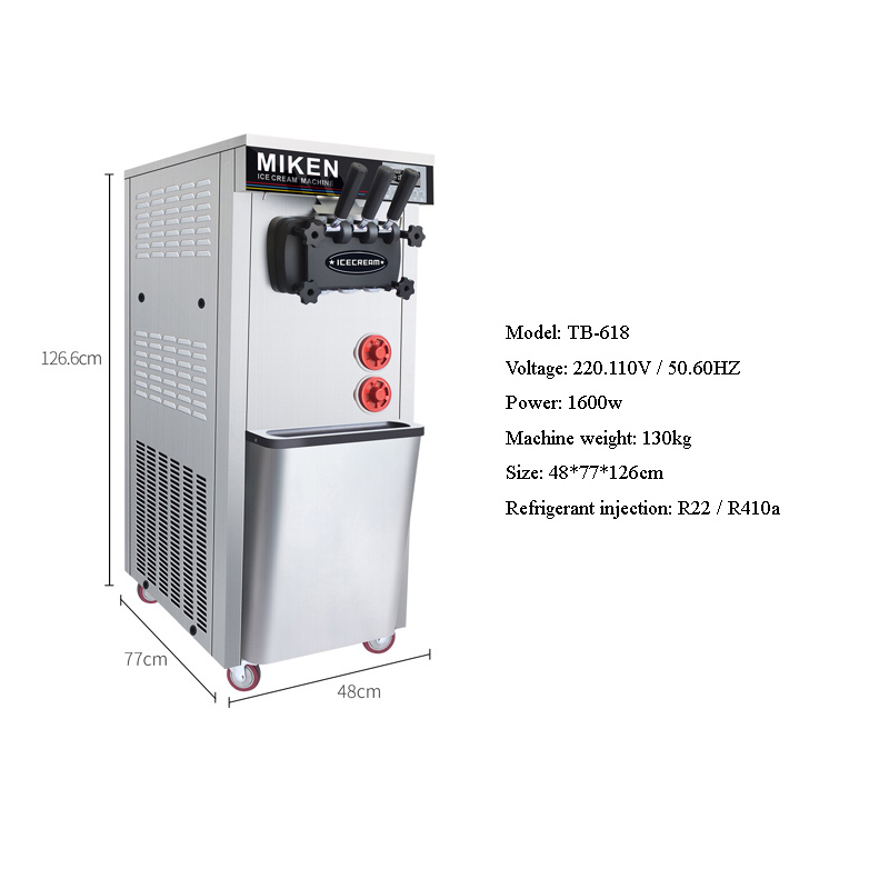 Machine à crème glacée molle a - Commercial Ice Maker avis et prix