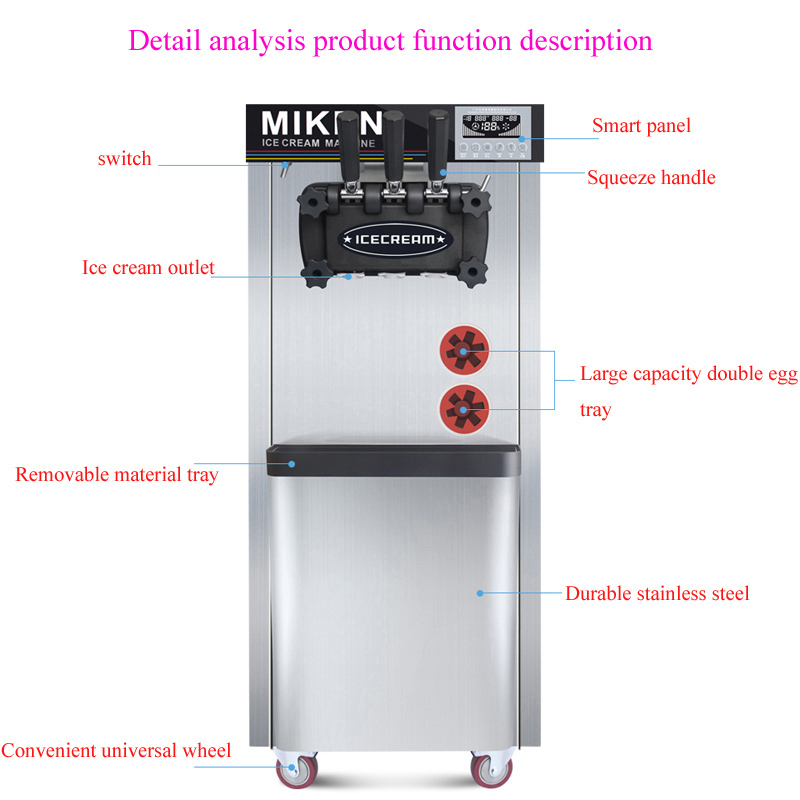Machine à crème glacée molle a - Commercial Ice Maker avis et prix