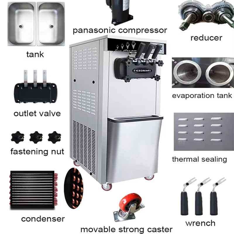 Machine à crème glacée molle a - Commercial Ice Maker avis et prix