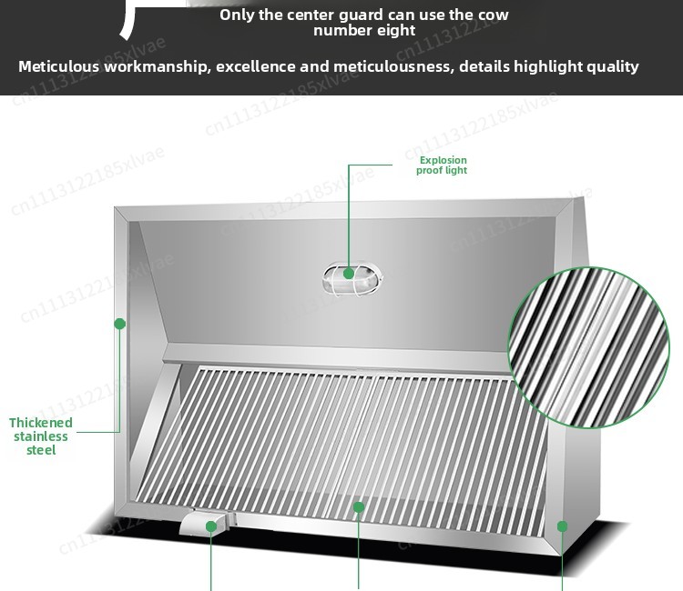 Hotte aspirante en acier inoxy - Commercial Kitchen Range Hood avis et prix