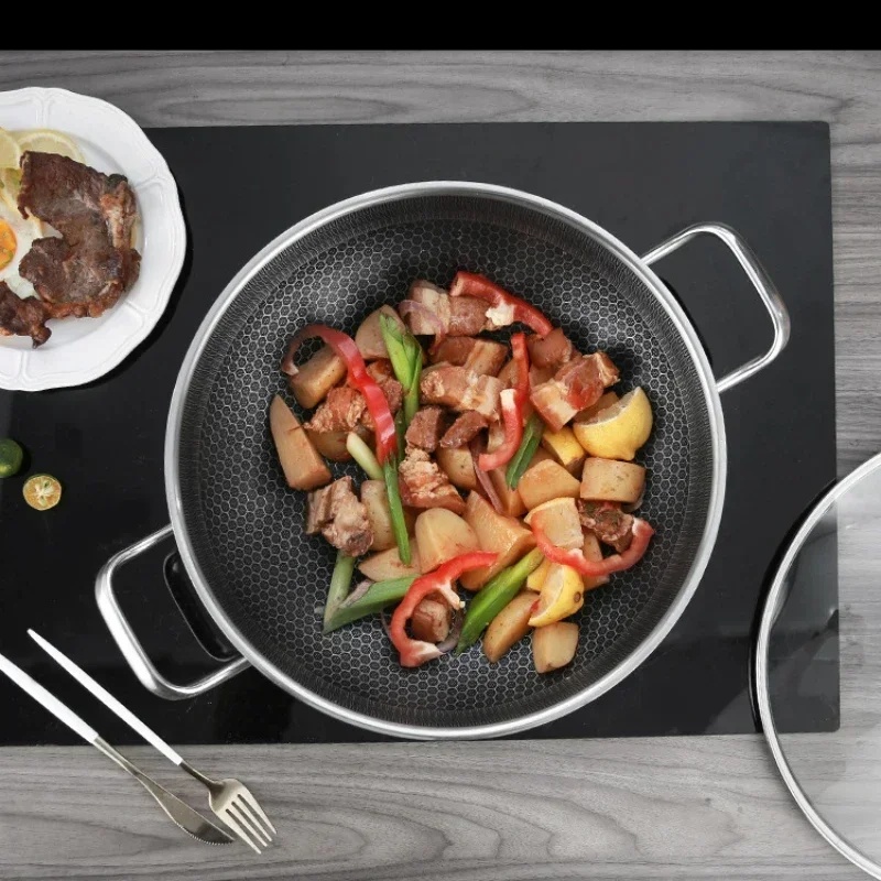 Wok en acier inoxydable 304 de - Commercial Kitchen Induction avis et prix