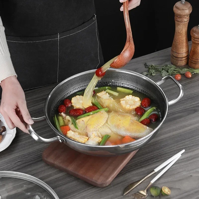 Wok en acier inoxydable 304 de - Commercial Kitchen Induction avis et prix