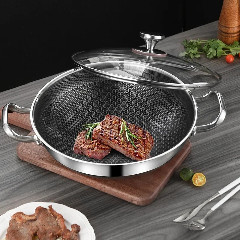 Wok en acier inoxydable 304 de - Commercial Kitchen Induction avis et prix
